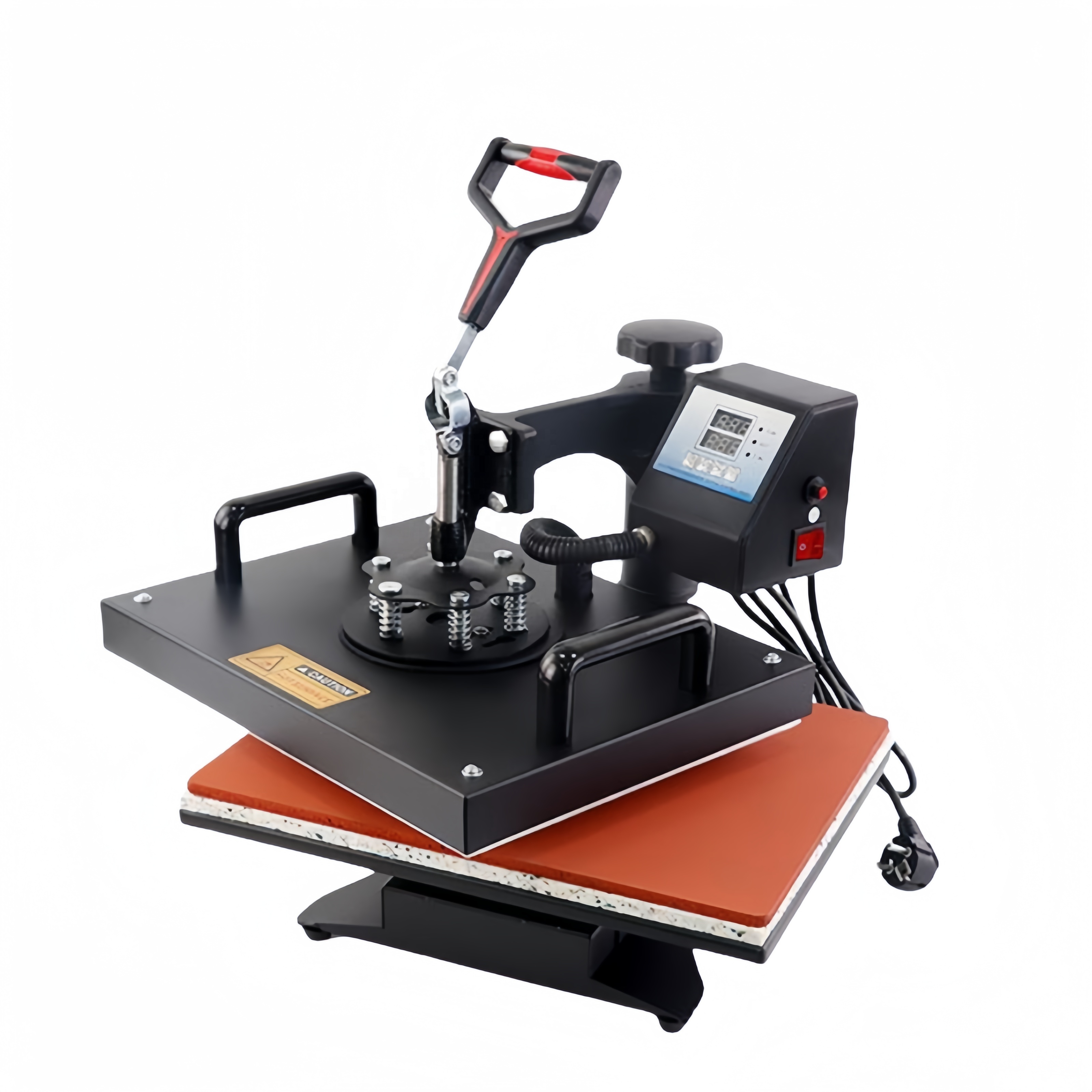 New 8-in-1 Heat Press Machine | Semi-Automatic Combo Heat-Sublimation Printer for T-Shirts, Mugs etc