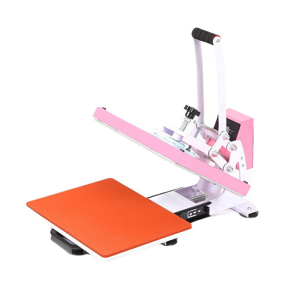 Stock 29x38CM High Pressure Heat Press Machine | Slide Rail DTF Heat Press for T-shirt & Garment Pri