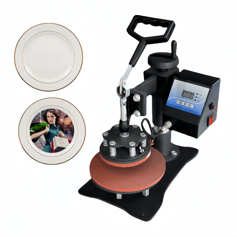 Hot Selling 8 Inch Heat Press Machine | Manual Baking Pan Printing Machine | Small Flat Heat Transfe