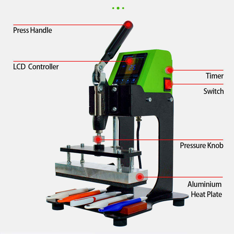 10-in-1 Laser Engraving & Heat Press Machine | Professional Pen Marker Engraver with Sublimation Tra