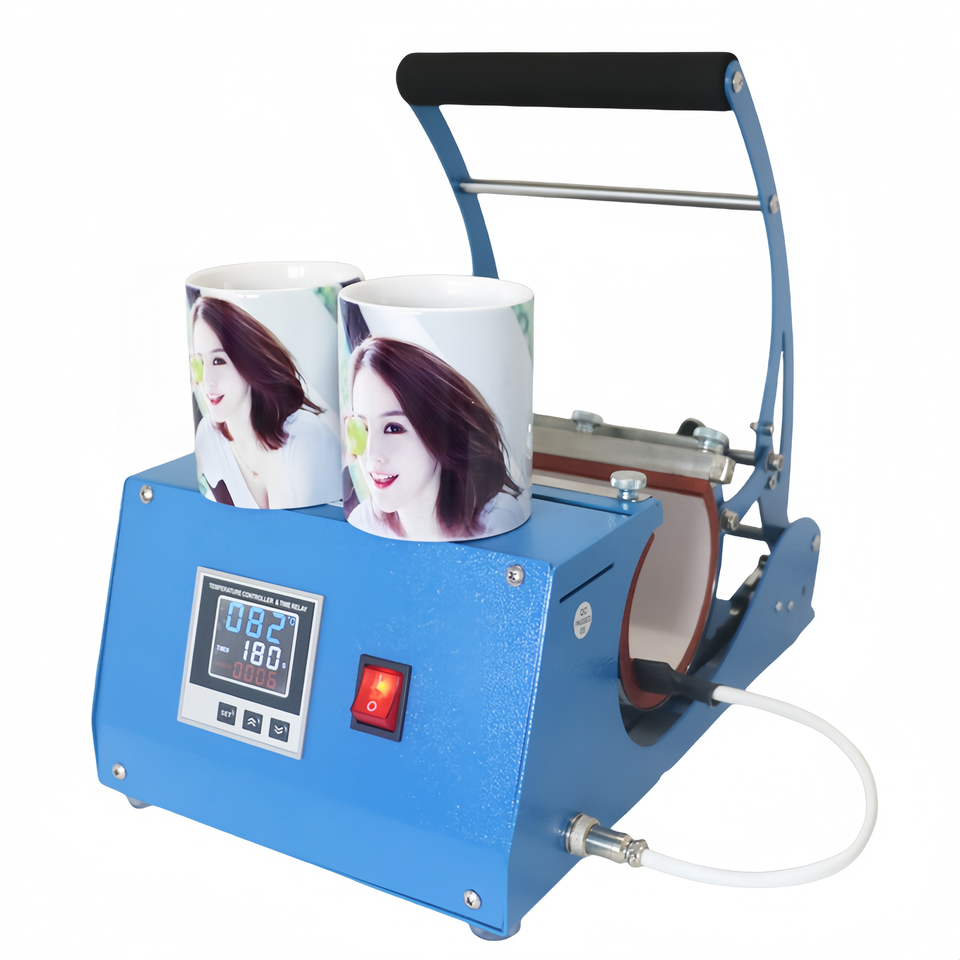 20oz Mug Heat Press Machine | Professional Tumbler Sublimation Printer | Manual Flatbed Custom Cup