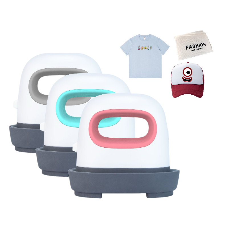 Manual Mini Heat Press Machine | DIY Logo & Badge Printing for T-Shirts, Hats, and More