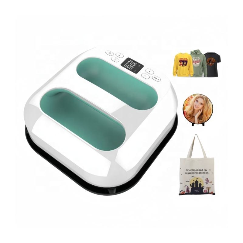 9x9 Inch Portable Heat Press Machine | Mini Handheld Heat Press for T-Shirts, Shoes, Hats & DIY Proj