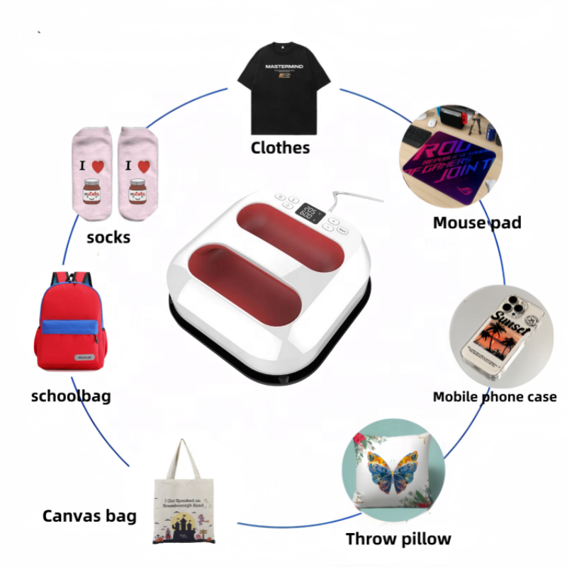 9x9 Inch Portable Heat Press Machine | Mini Handheld Heat Press for T-Shirts, Shoes, Hats & DIY Proj