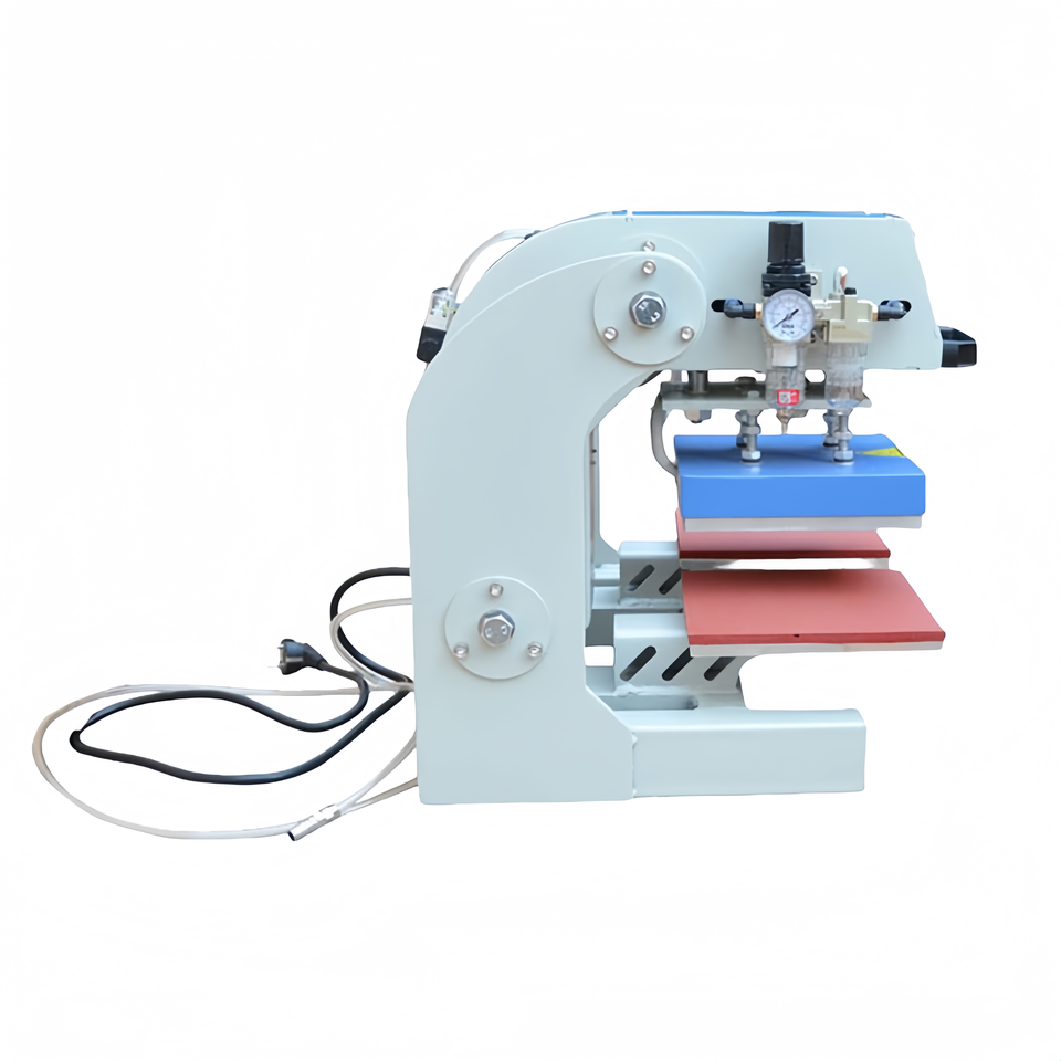 12*12CM Pneumatic Heat Transfer Logo Embosser Digital Dimensional Garment Small Heat Press Machine