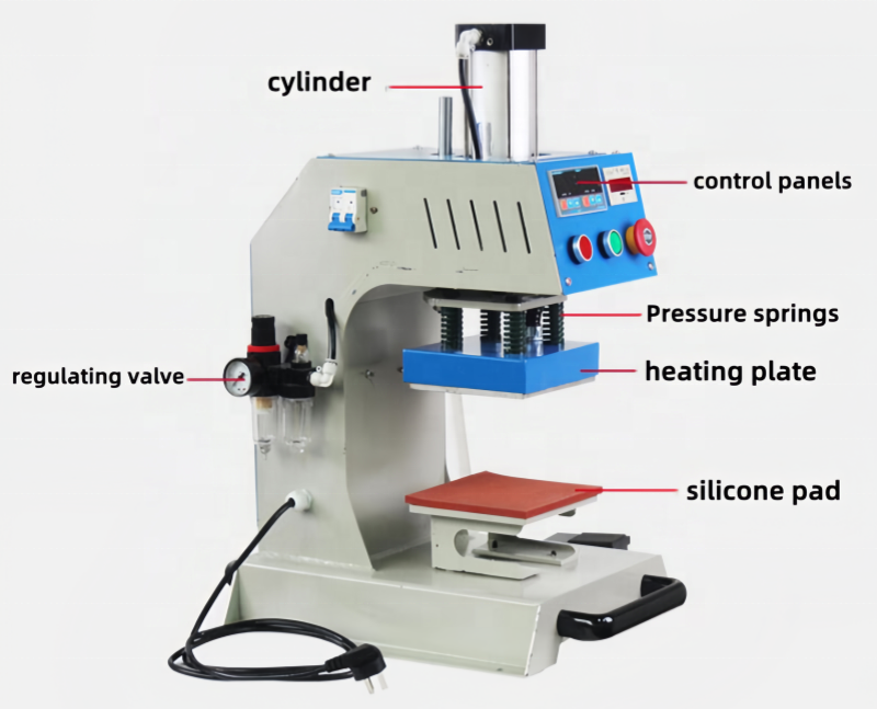 Factory Wholesale Silicone Logo Heat Press Machine | Clothing Label & Logo Printing Molding Machine