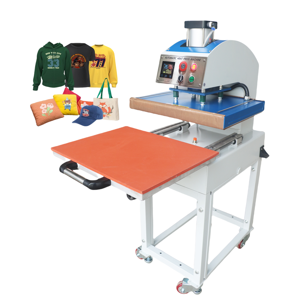 Single Station Pneumatic Heat Press Machine 40×40–50×70cm