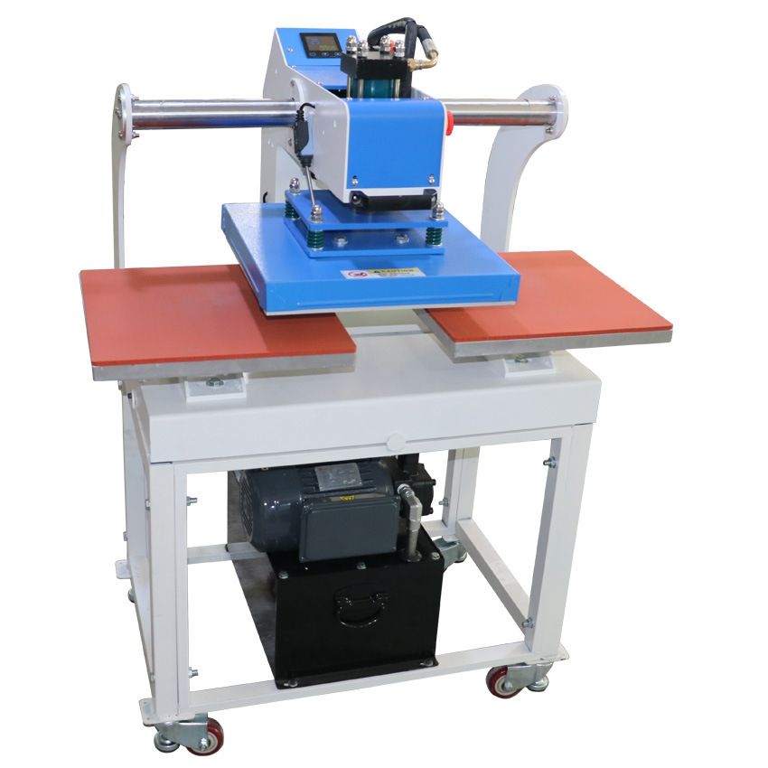 Dual Station Pneumatic Heat Press|40x60cm, 40x50cm,38x38cm Sizes|Automatic Industrial Garment Printe