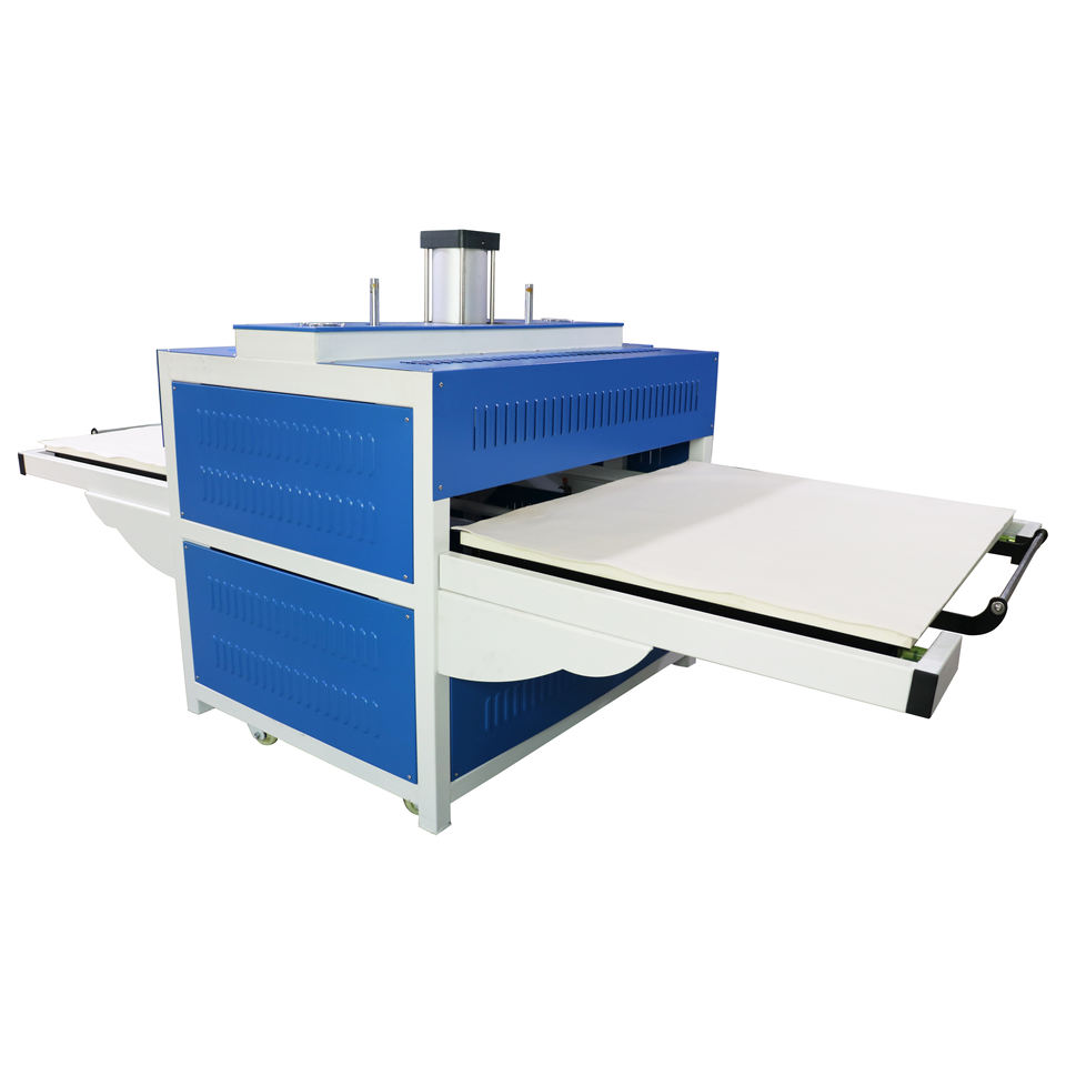 80*100cm 100*120cmIndustrial Automatic Heat Press Machine Large Format Dual Heating for T-shirt and 