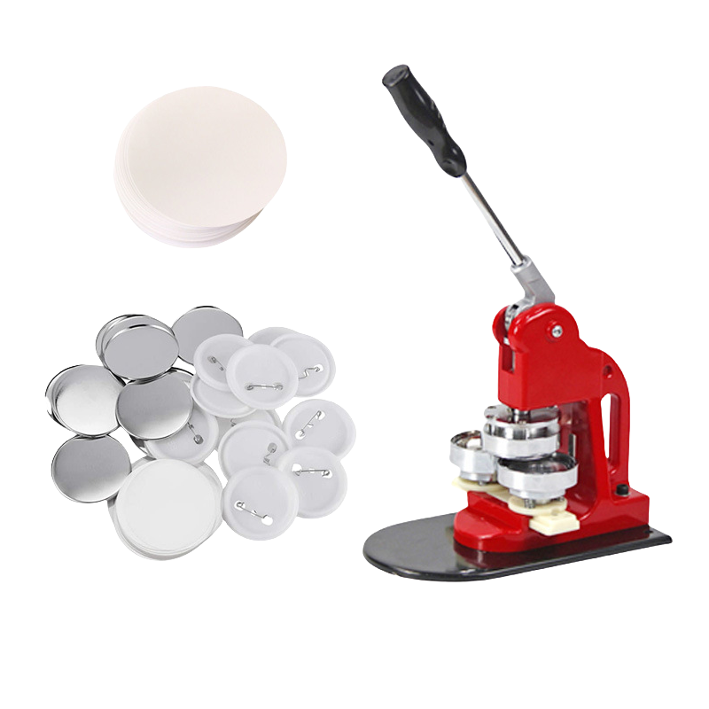 Manual Button Badge Maker Machine|Multi-Size Metal Press for Tin Pin Badges|DIY Custom Button Making