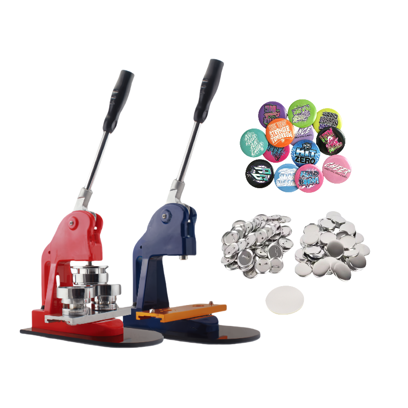 Manual Button Badge Maker Machine|Multi-Size Metal Press for Tin Pin Badges|DIY Custom Button Making