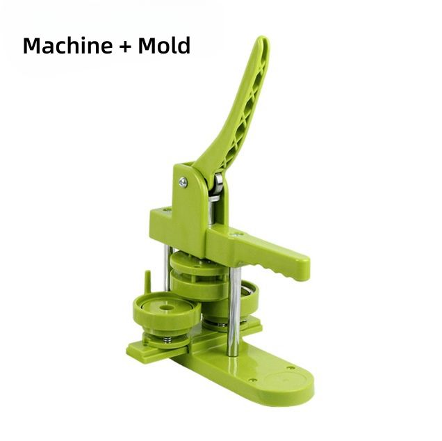 Compact Manual Badge Maker Machine | 25-58mm Multi-Size Button Press | Portable DIY Pin Making Kit