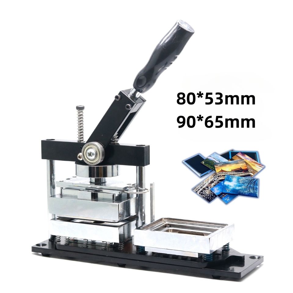 Square Badge Machine | 90x65mm & 80x93mm Custom Refrigerator Sticker Press | Industrial Button Makin