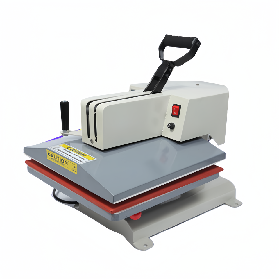 38x38cm Swing Heat Press Machine | LED Digital Control | Industrial Sublimation Press