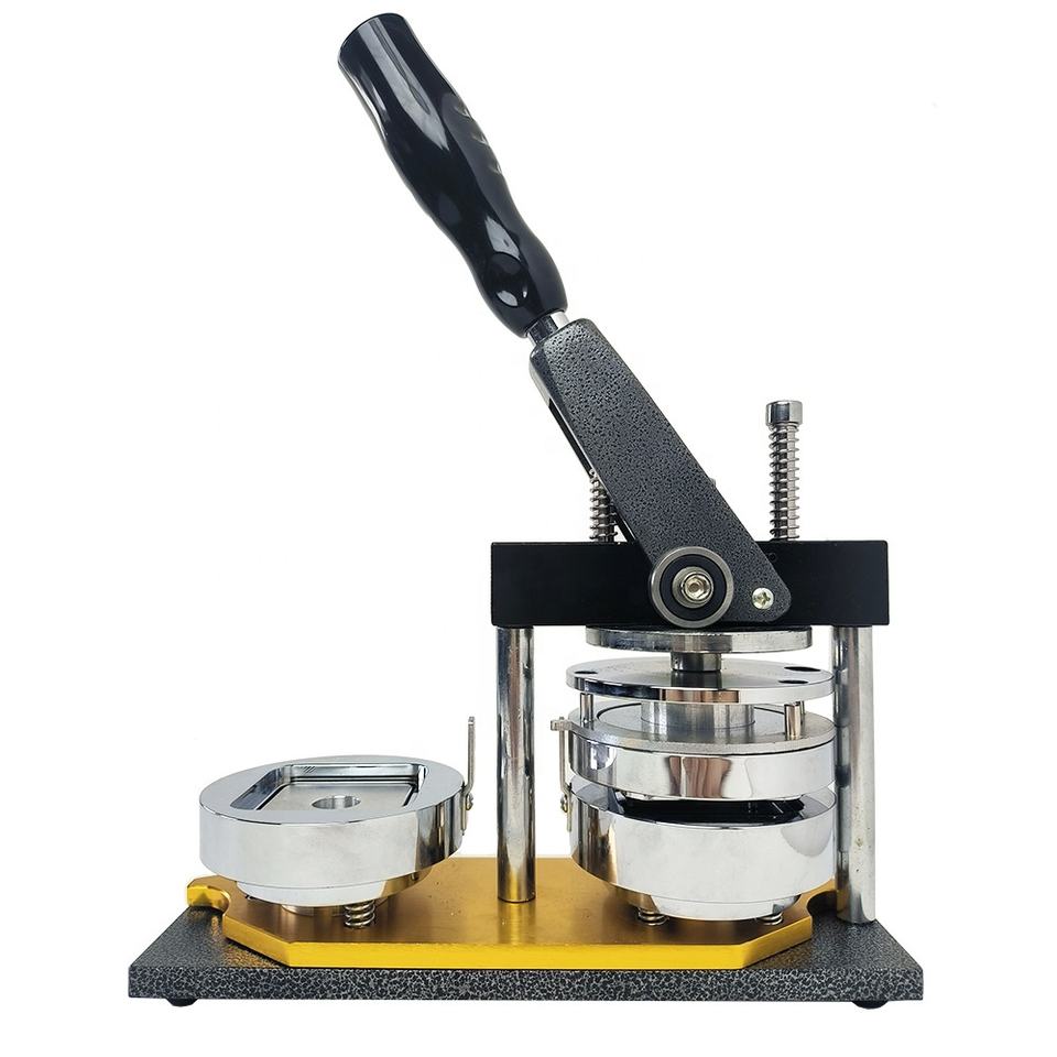 Professional Badge Making Press | 25-58mm Round & Square Button Maker Kit