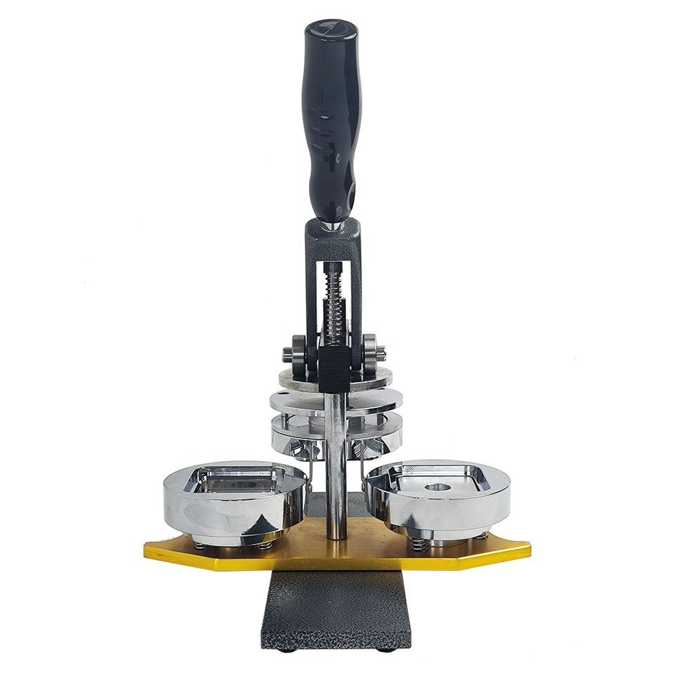 Professional Badge Making Press | 25-58mm Round & Square Button Maker Kit