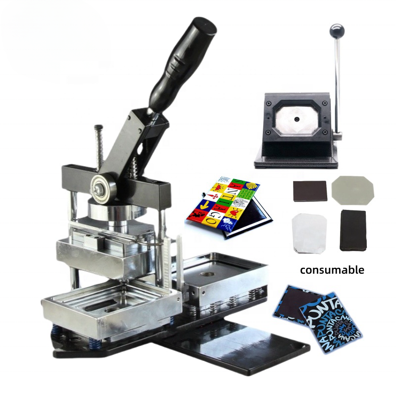 80x53mm Fridge Magnet Machine | Complete Making Kit with Cutter & 1000pcs Materials