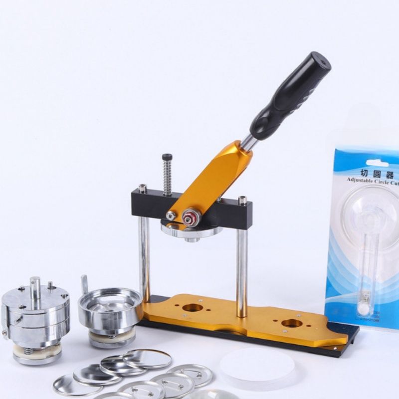 DIY Round Badge & Magnet Making Machine | 25mm-75mm Multi-Size Press | Create Custom Buttons, Mirror