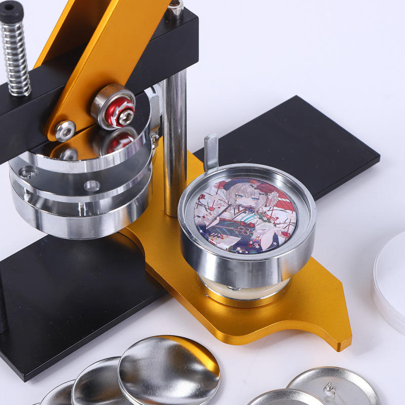 DIY Round Badge & Magnet Making Machine | 25mm-75mm Multi-Size Press | Create Custom Buttons, Mirror