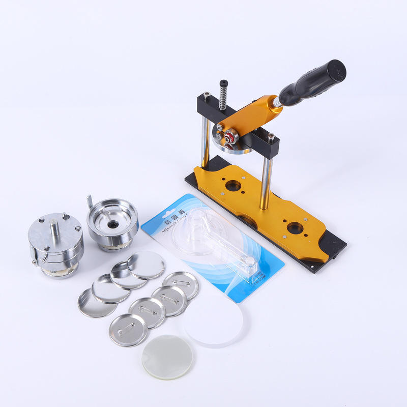 DIY Round Badge & Magnet Making Machine | 25mm-75mm Multi-Size Press | Create Custom Buttons, Mirror