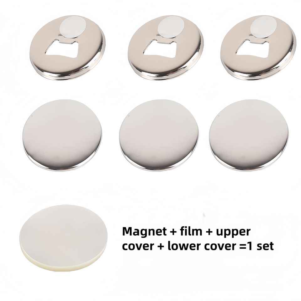 58mm & 75mm Badge Machine Consumables | Magnetic Bottle Opener Parts | Bulk Supplier