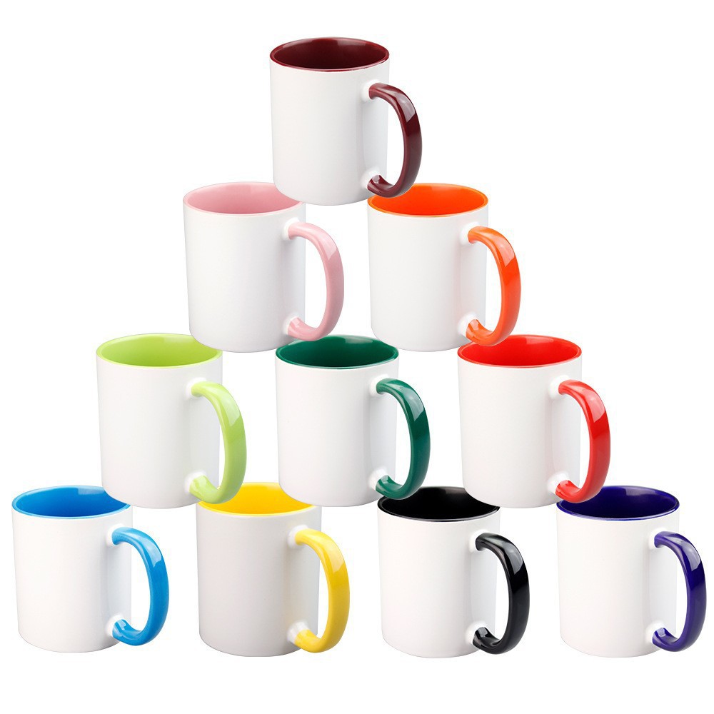 Grade A Coated Ceramic Mug - 11oz Heat Transfer Mug for Logo Printing, Sublimation Cup Customization