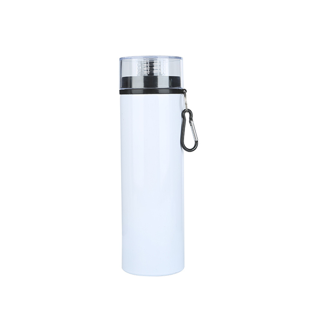 600ml Sublimation Transfer Wide-Mouth Transparent Flat-Lid & Colored-Lid Aluminum Kettle - Sublimati
