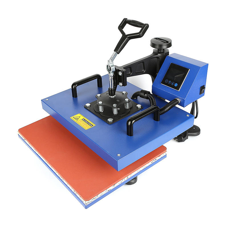 New 38×38cm LCD 5 in 1 Multifunctional Heat Press Machine | Sublimation Printing Combo for T-shirts,