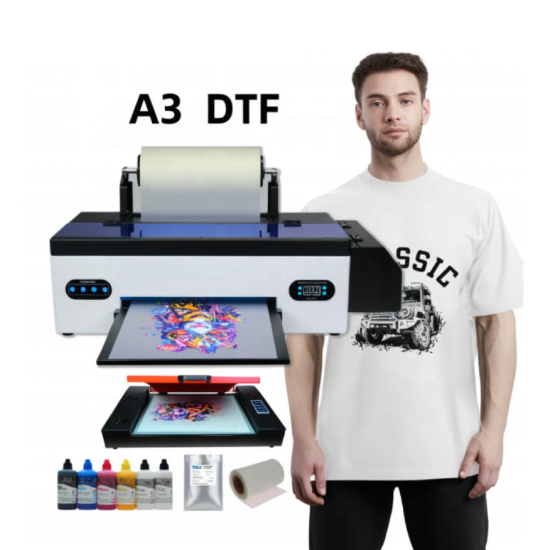 A3 DTF Printer White Ink Heat Transfer Printing for T-shirts & Garments Factory Direct 